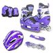 Комплект ролики-коньки 2 в 1 Scale Sport, Фиолетовый, размер 29-33, светящиеся колеса 469215 фото 1