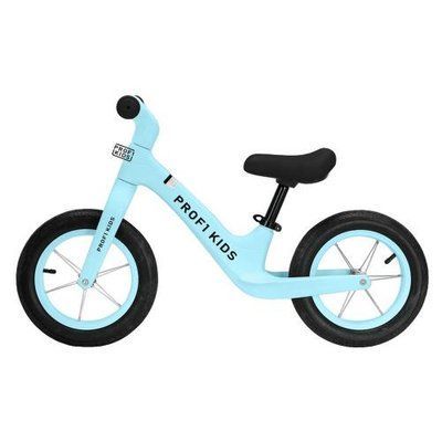 Беговел детский PROF1 KIDS MBB 1011-2 нейлоновая рама 12" голубой 536424 фото