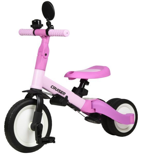 Дитячий триколісний велосипед-біговел Tri-cycle 6in1 Cruiser Versa Рожевий 551844 фото